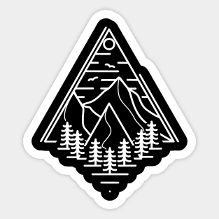 The Point Of Adventure x White Sticker